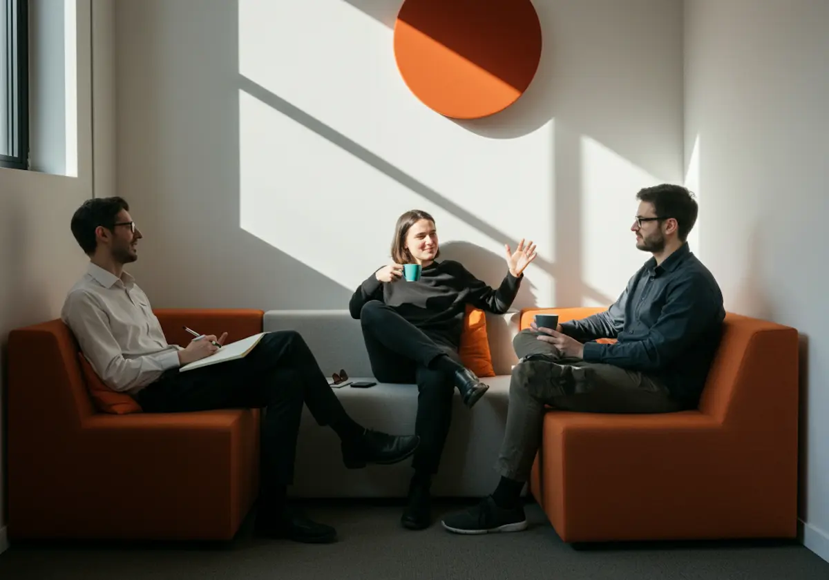 Friends learning English